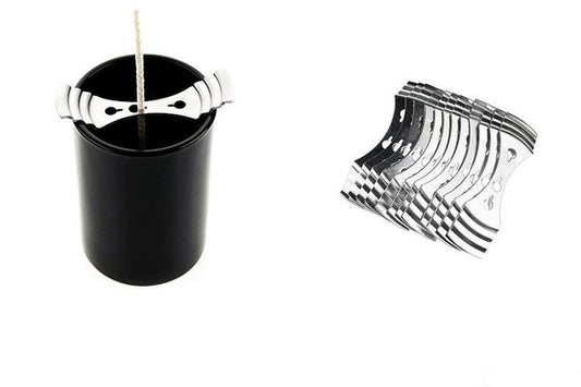 Device for centering candle wicks