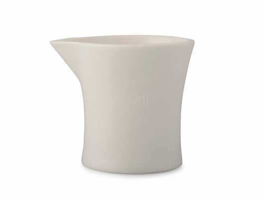 White Ceramic with pouring spout for massage candles